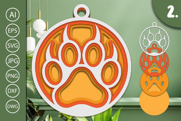 3D Layer Laser Cut Dog Paw: A Creative and Practical Design Solution