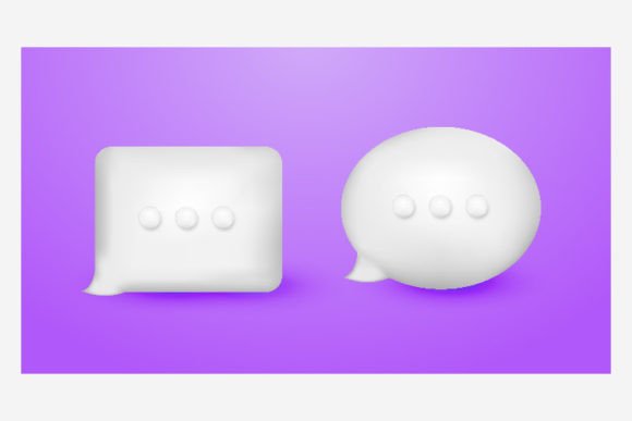 3d Square and Oval White Chat Bubbles: A Strategic Design Tool for Modern Projects