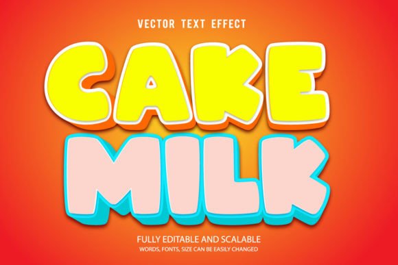 Cake Milk 3D Editable Text Effect Vector: A Practical Guide for Designers and Content Creators
