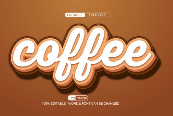 Coffee Editable Text Effect Vector 3D ST: A Game-Changer for Digital Designers
