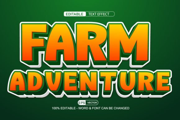 Farm Adventure 3D Editable Text: A Fun and Flexible Design Tool