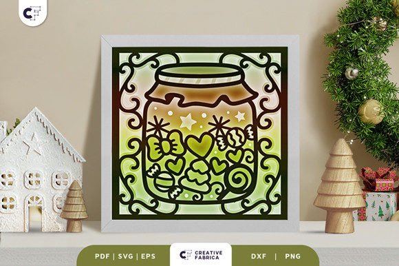 Jar of Christmas Sweets 3D Shadow Box – A Strategic Creative Tool for Seasonal Expression
