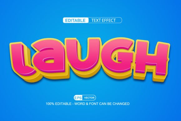 Laugh 3D Editable Text Effect Vector: A Fun and Flexible Design Tool