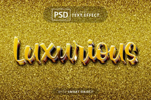Luxurious 3d Text Effect Editable