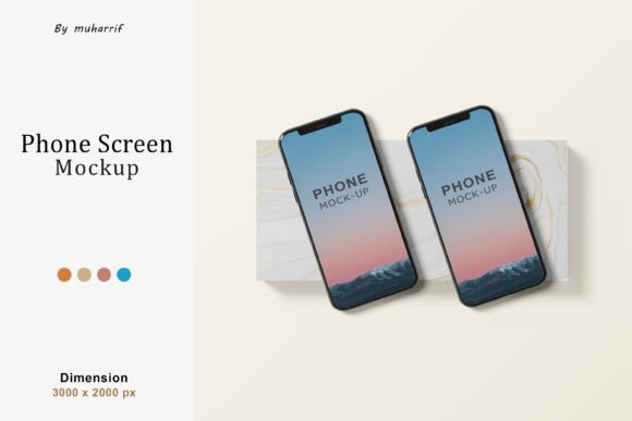 Minimal 3D Phones Mockup for Streamlined Design Workflows
