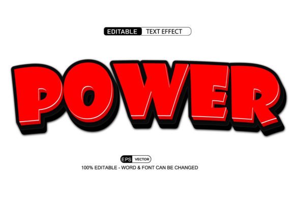 Power 3D Editable Text Effect Vector: A Game-Changer for Modern Designers