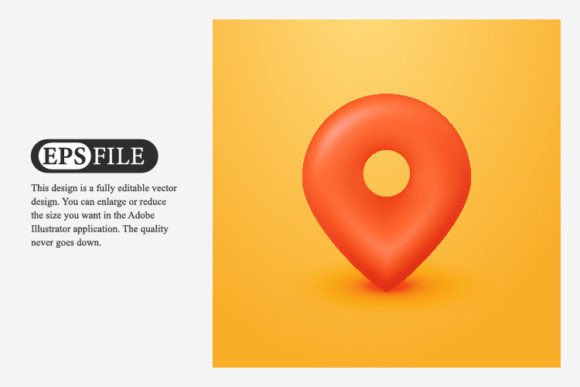Realistic 3D Map Pin Pointer Icon: A Creative Tool for Modern Design