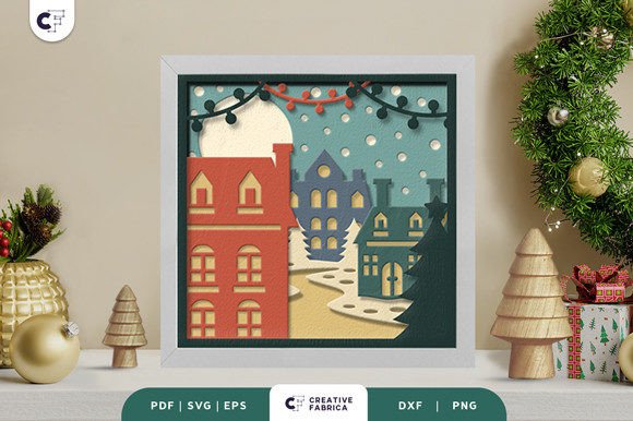 Retro Quaint Village 3D Shadow Box: A Creative and Practical Tool for Modern Crafters