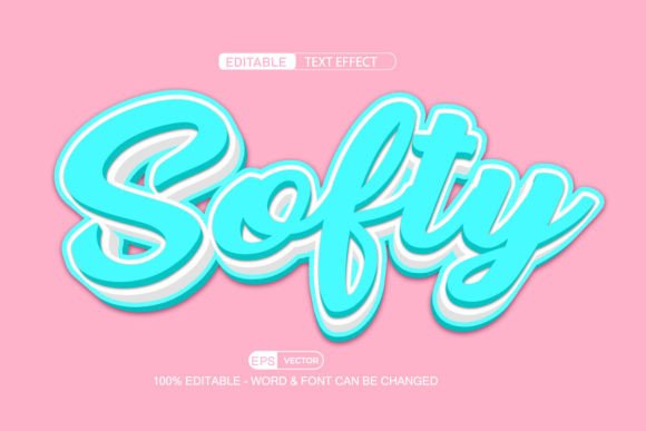 Softy 3D Editable Text Effect Vector: A Versatile Tool for Creative and Professional Projects