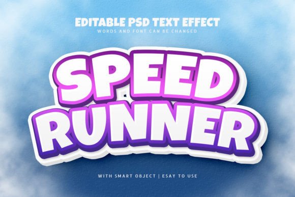 Speed Runner 3d Cartoon Text Effect: A Versatile Design Tool for Modern Creatives