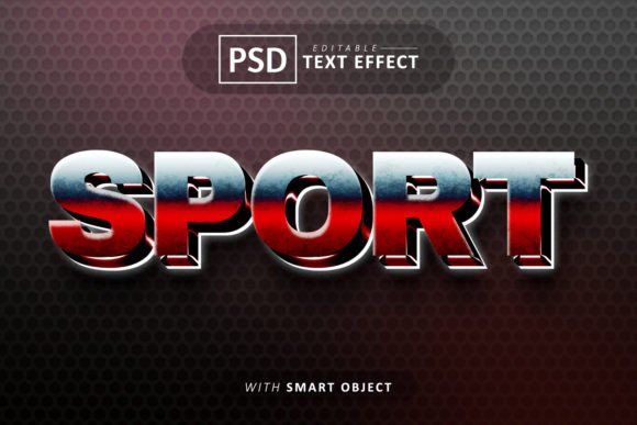 Sport 3D Text Effect Editable