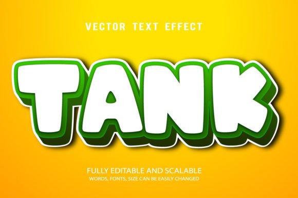 Tank Editable Text Effect Vector 3D Styl: A Powerful Tool for Modern Designers