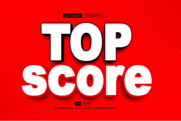 Top Score 3D Editable Text Effect Vector: A Strategic Tool for Creative Professionals