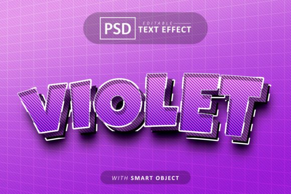 Violet 3D Text Effect Editable: A Powerful Tool for Creative Designers