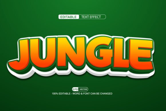 What Is a Jungle 3D Editable Text Effect Vector and How Can It Enhance Your Design Projects?